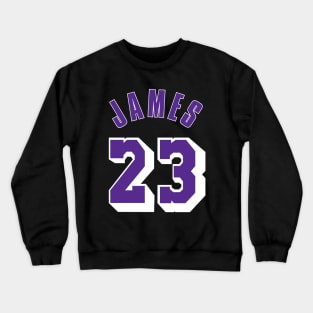 LBJ yellow no 23 Crewneck Sweatshirt